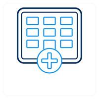 Schedule and day icon concept vector