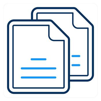 Duplicate Copy and copycat icon concept vector