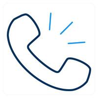 Calling and calling icon concept vector