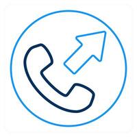 Call Forward and telephone icon concept vector