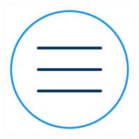 Menu Bar and menu icon concept vector
