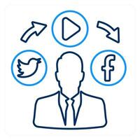 Social Media and apps icon concept vector