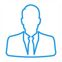 Man and man icon concept vector