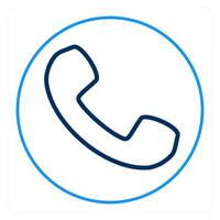 Call and phone icon concept vector
