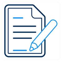 Edit details and edit icon concept vector