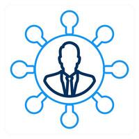 User Network and social icon concept vector