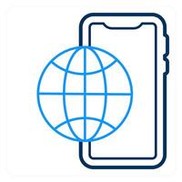 Digital Media and online media icon concept vector