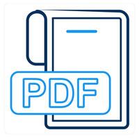 PDF File and file icon concept vector