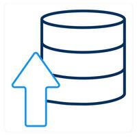 Upload Server and link icon concept vector