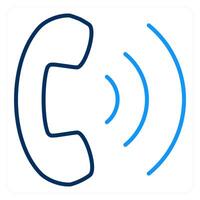 Dialing and phone icon concept vector