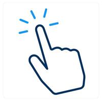 Censor Touch and touch icon concept vector