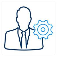 Management Settings and business icon concept vector