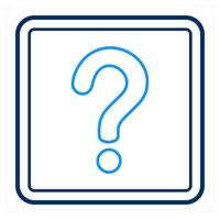 Question and help icon concept vector