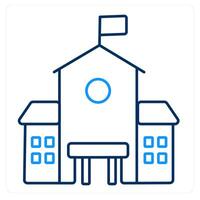 School and building icon concept vector