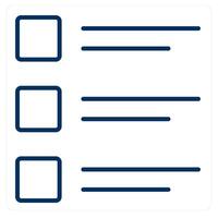 List and bullets icon concept vector