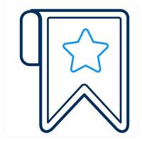 Bookmark and tag icon concept vector