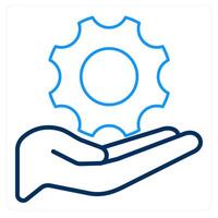 Settings and gear icon concept vector