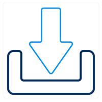 Download and arroe icon concept vector