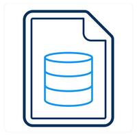 Server Document and server icon concept vector