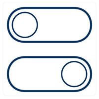 Toggle Switch and power icon concept vector