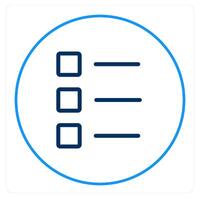 Index ad and list icon concept vector