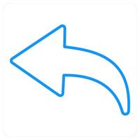 Back and back icon concept vector