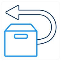 Forward Box and right icon concept vector