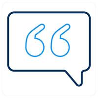 Quotes and hooks icon concept vector