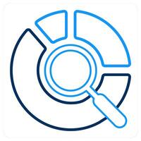Data Search and search icon concept vector
