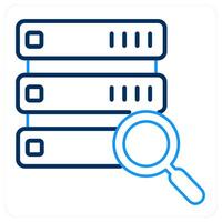 Search Data and find icon concept vector
