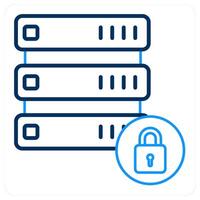 Drive Security and lock icon concept vector