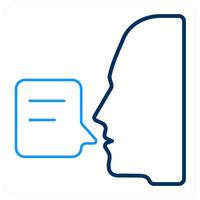 Communication and discussion icon concept vector