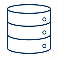 Drives and hosting icon concept vector