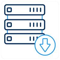 Download Drive Data and server icon concept vector