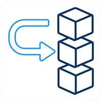 Move Drive Data and notification icon concept vector