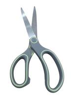 Scissors are tools used to cut thin materials with a small amount of force. They are used to cut materials such as paper, cardboard, thin metal sheets, thin plastics, some foods, fabrics, strings photo