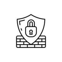 Penetration testing Outline Icon, illustration vector