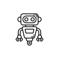 Robotics Outline Icon, illustration vector