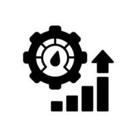 Performance optimization Glyph Icon, illustration vector