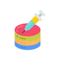 SQL injection Flat Icons, illustration vector