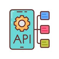 API design Filled Icons , illustration vector