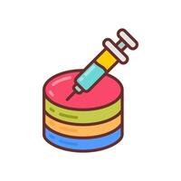 SQL injection Filled Icons , illustration vector