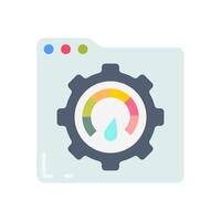 Load testing Flat Icons, illustration vector