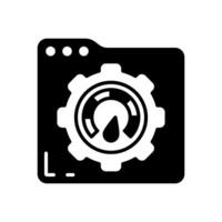 Load testing Glyph Icon, illustration vector