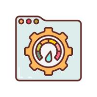 Load testing Filled Icons , illustration vector