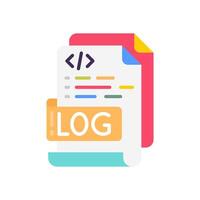 Logging Flat Icons, illustration vector