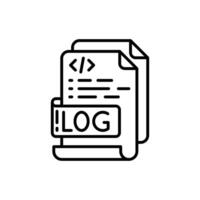 Logging Outline Icon, illustration vector