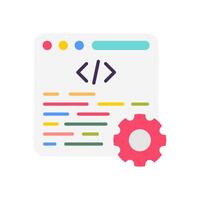 Web development Flat Icons, illustration vector