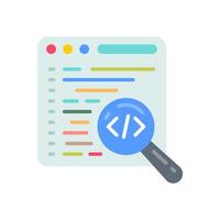 Code review Flat Icons, illustration vector