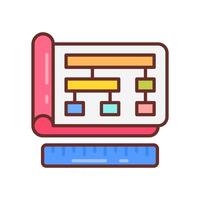 Software architecture Filled Icons , illustration vector